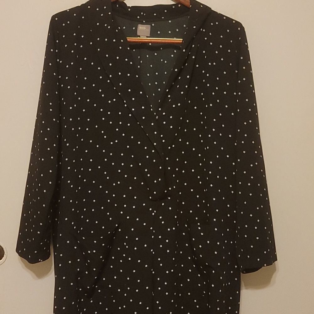 ASOS blue and white star jumpsuit US 12